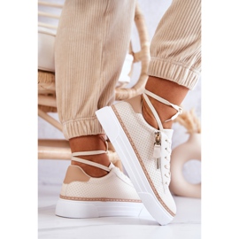 FB2 Zapatos Deportivos En La Plataforma Beige Louis 5
