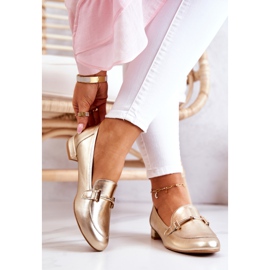 Zapatos Brogue Mujer Laura Messi 2121 Oro dorado 2