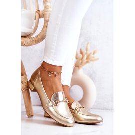 Zapatos Brogue Mujer Laura Messi 2121 Oro dorado 4