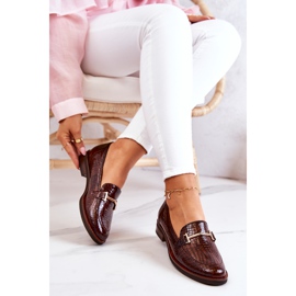 Zapatos Brogue Mujer Snake Laura Messi 2307 Marrón 6