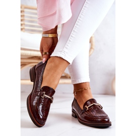 Zapatos Brogue Mujer Snake Laura Messi 2307 Marrón 3