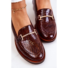 Zapatos Brogue Mujer Snake Laura Messi 2307 Marrón 1