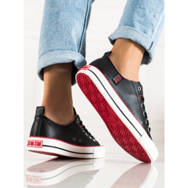 Zapatillas Big Star para mujer JJ274129 negro 4
