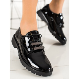 Goodin Zapatos brogue lacados negro 3