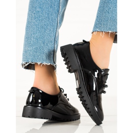 Goodin Zapatos brogue lacados negro 4