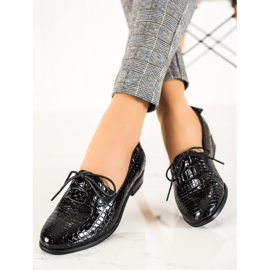 W. Potocki Elegantes zapatos Potocki con cordones negro 4