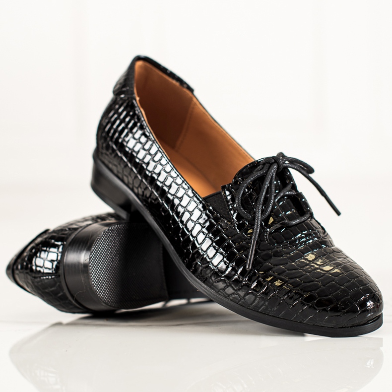 W. Potocki Elegantes zapatos Potocki con cordones negro 1 W. Potocki Elegantes zapatos Potocki con cordones negro 1