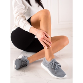 TRENDI Zapatillas deportivas ligeras gris 2