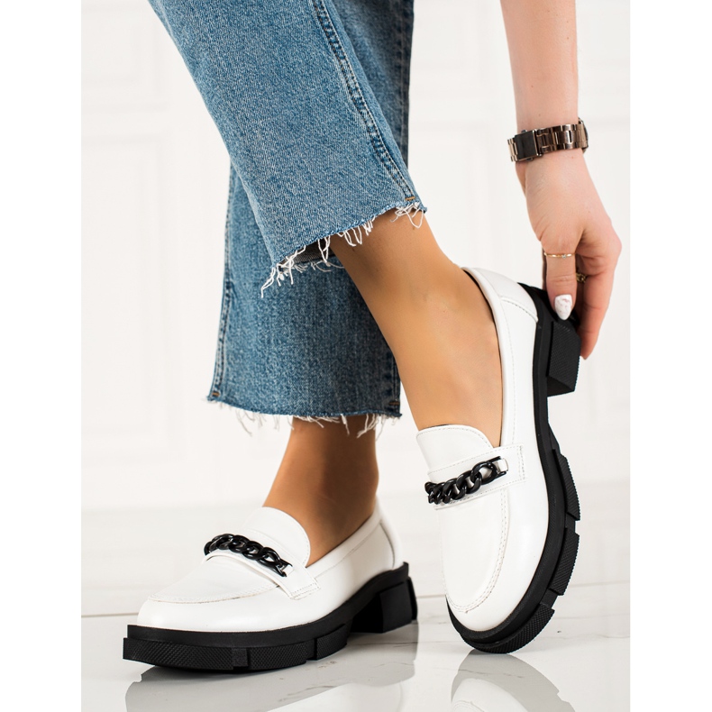 Goodin mocasines blancos de moda 1