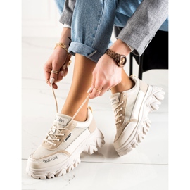 TRENDI Zapatillas de moda True Love beige 1