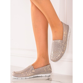 Goodin Mocasín Cuero Dorado beige 2