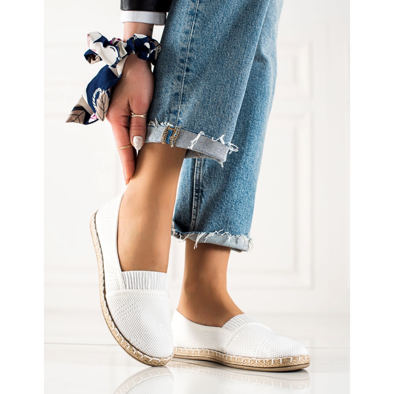 TRENDI Alpargatas casuales blancas blanco 1 TRENDI Alpargatas casuales blancas blanco 1