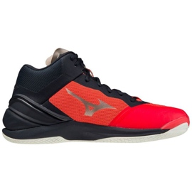 Zapatillas balonmano interior Mizuno Wave Stealth Neo Mid M X1GA200563 rojo naranjas y tintos 2
