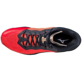 Zapatillas balonmano interior Mizuno Wave Stealth Neo Mid M X1GA200563 rojo naranjas y tintos 3