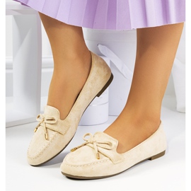 Mocasines beige con lazo Asselin 1