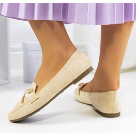 Mocasines beige con lazo Asselin 2