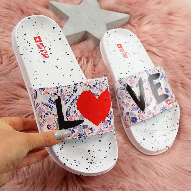 Chanclas de goma Big Star W INT1148A blanco 1