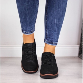 Zapatos de piel con cuña Filippo W PAW68A negro 4