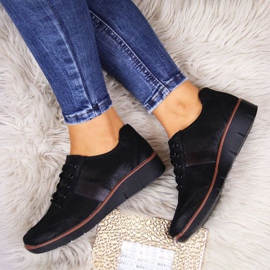 Zapatos de piel con cuña Filippo W PAW68A negro 5