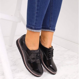 Zapatos de cuero lacado Filippo W PAW174 negro 3