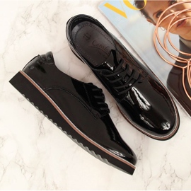 Zapatos de cuero lacado Filippo W PAW174 negro 4