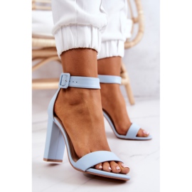 FB2 Sandalias de tacón azul Georgina 3