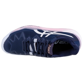 Asics Gel-Resolution 8 Clay W 1042A070-401 blanco azul marino 2