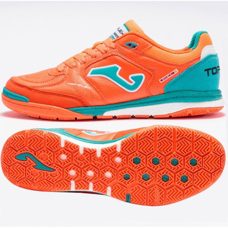 Botas de fútbol Joma Top Flex Rebound 2108 In M TORS2108IN naranja naranjas y tintos 1