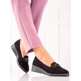 Zapatos VINCEZA de ante negro 2