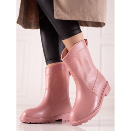 Bona Botas de agua rosas informales rosado 4