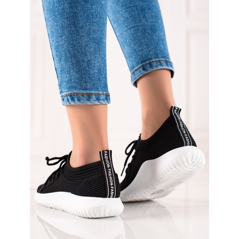 TRENDI Zapatillas deportivas ligeras negro 1