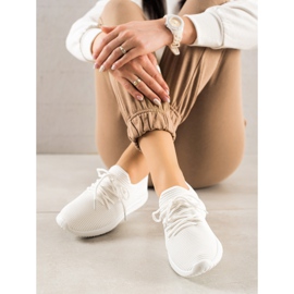 TRENDI Zapatillas deportivas ligeras blanco 2