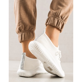 TRENDI Zapatillas deportivas ligeras blanco 3