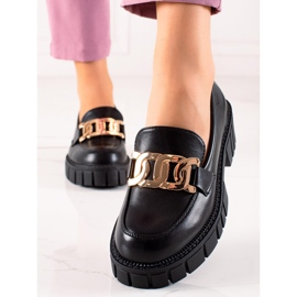 Seastar Mocasines negros de moda 1