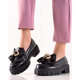 Seastar Mocasines De Moda Con Lazo negro 2