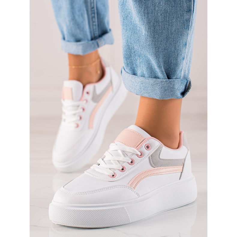 Weide Zapatos casuales en la plataforma blanco 2