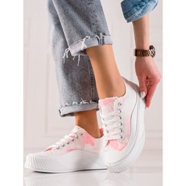 Seastar Zapatillas de deporte de moda en una plataforma ancha blanco 2