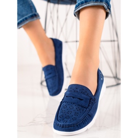 Goodin Mocasines Con Estampado Calado azul marino 1