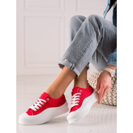 Seastar Zapatillas rojas en la plataforma rojo 2