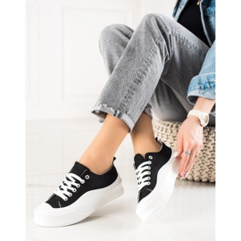 Seastar Zapatillas negras en la plataforma negro 1