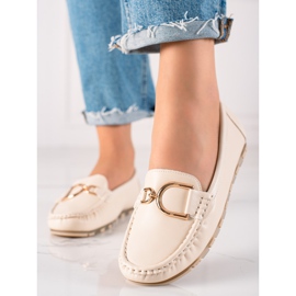 Seastar Mocasines beige con cuero ecológico 4
