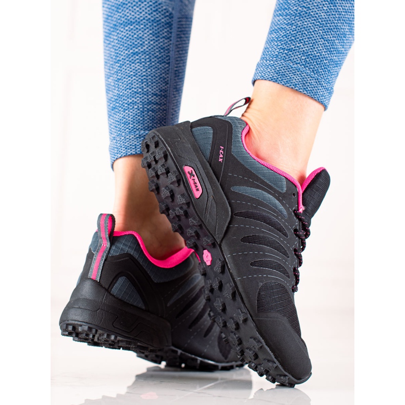 TRENDI Zapatos de trekking cómodos negro 1