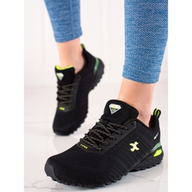 TRENDI Zapatos De Trekking Con Inserciones De Neón negro 2