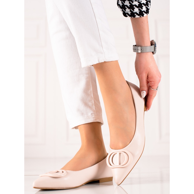 Seastar Bailarinas beige con adorno 1