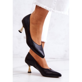 Zapatos De Salón Clásicos De Piel Negros Courteney 3