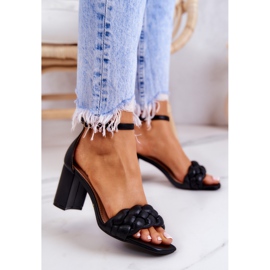 FB2 Sandalias de cuero en una barra negra de Lorelei negro 2 FB2 Sandalias de cuero en una barra negra de Lorelei negro 2