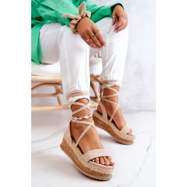 FB2 Sandalias Alpargatas Cuña Ante Shanny Beige 1