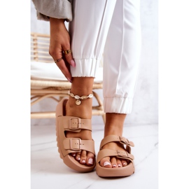 PS1 Zapatillas De Goma En La Plataforma Westie Beige Oscuro 1