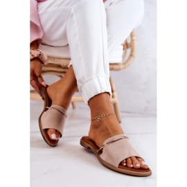 Pantuflas Ante Lewski Shoes 3047 Beige 4