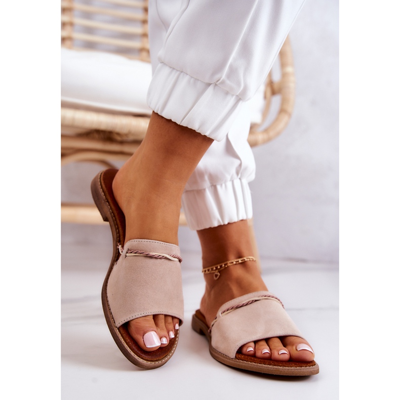 Pantuflas Ante Lewski Shoes 3047 Beige 2